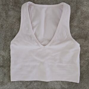 Athleta Women's Ribbed Pink Tank Top